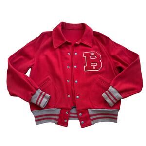 American Vintage Red Varsity Jacket